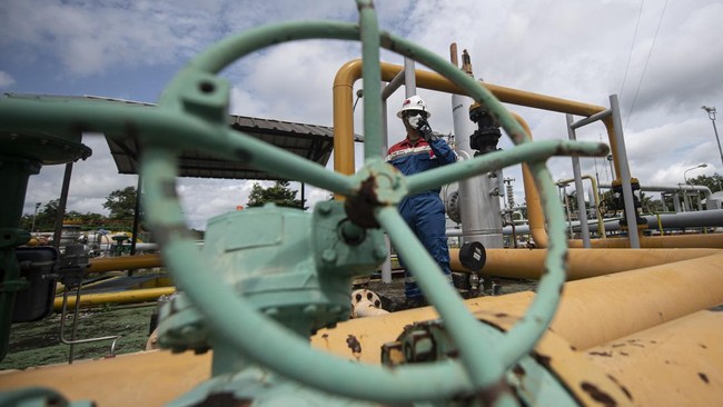 FOTO: Produksi Gas Nasional di SKG X Prabumulih