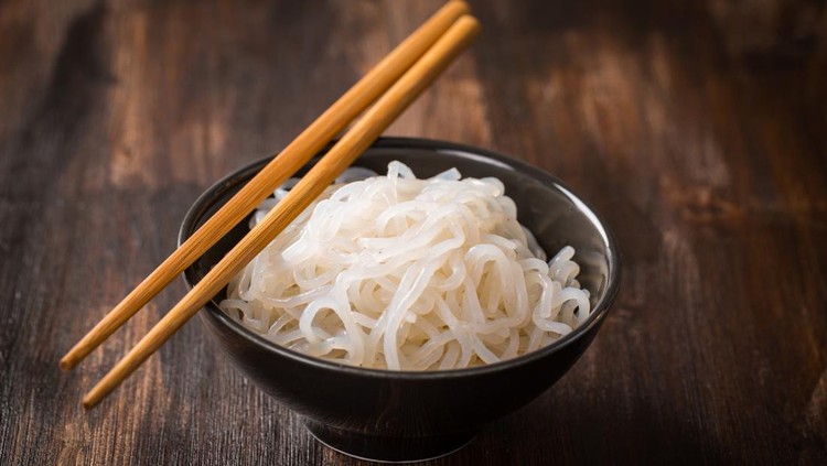 Japanese food - low carb Shirataki noodles (Konjac)