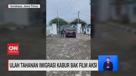VIDEO: Ulah Tahanan Imigrasi Kabur Bak Film Aksi