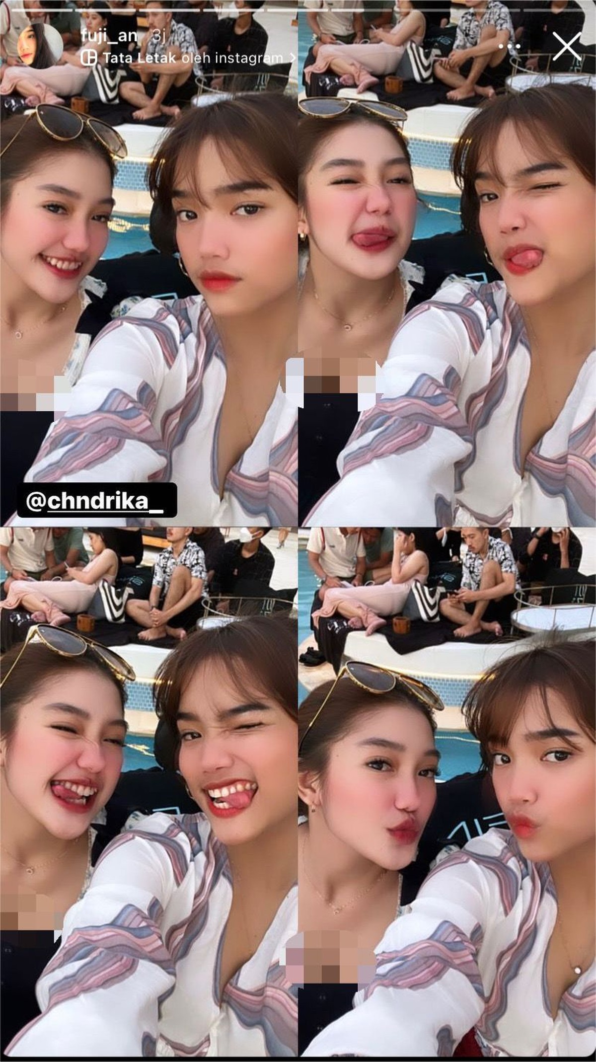 Fuji dan mantan Thariq Halilintar&comma; Chandrika Chika tampak akrab dan asyik berlibur di Bali&period; Yuk kita intip potret mereka&excl;