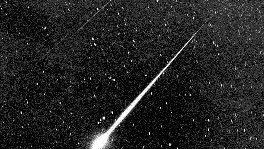 This Bright Leonid Fireball Is Shown During The Storm Of 1966 In The Sky Above Wrightwood, Calif. The Leonids Occur Every Year On Or About Nov. 18Th And Stargazers Are Tempted With A Drizzle Of 10 Or 20 Meteors Fizzing Across The Horizon Every Hour. But Every 33 Years A Rare And Dazzling Leonids Storm Can Occur But, Astronomers Believe The 1999 Edition Of The Leonids Probably Won'T Equal 1966, Which Peaked At 144,000 Meteors Per Hour. (Courtesy Of  (Photo By Nasa/Getty Images)