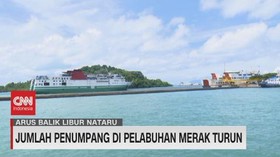 VIDEO: Jumlah Penumpang di Pelabuhan Merak Turun