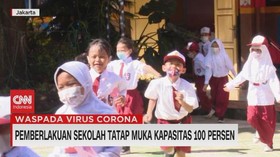 VIDEO: Pemberlakuan Sekolah Tatap Muka Kapasitas 100%