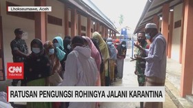 VIDEO: Ratusan Pengungsi Rohingya Jalani Karantina