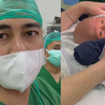 7 Ekspresi Gemas Rayyanza Saat Sunat Didampingi Raffi Ahmad