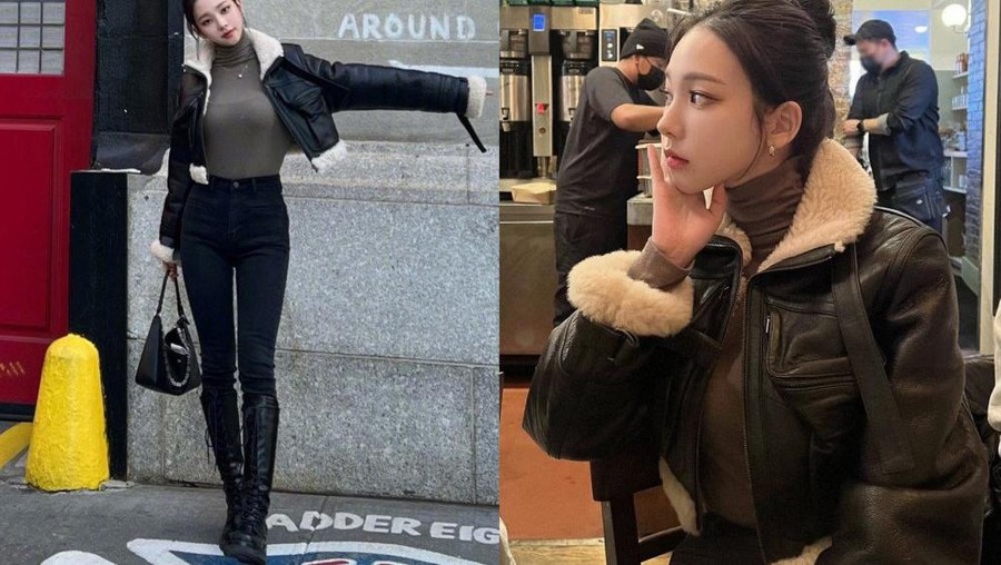 penampilan Karina aespa di New York