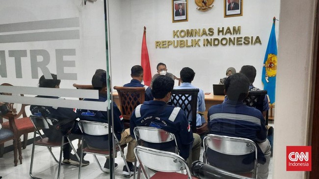 Puluhan eks pegawai pemerintah non-PNS BPPT mengadu ke Komnas HAM terkait peleburan lembaga mereka ke BRIN.