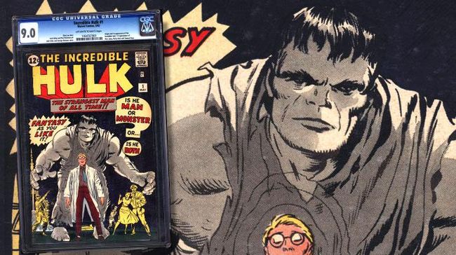 Dalam lelang, komik Hulk edisi pertama, Incredible Hulk #1, terjual lebih dari Rp7 miliar.