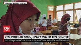 VIDEO: PTM Digelar 100%, Siswa Wajib Tes Genose