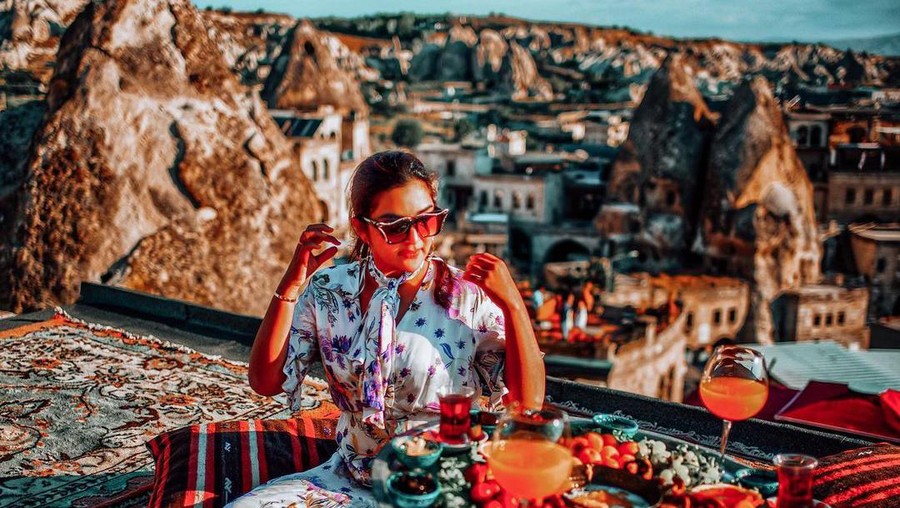 Ashanty kulineran di Cappadocia
