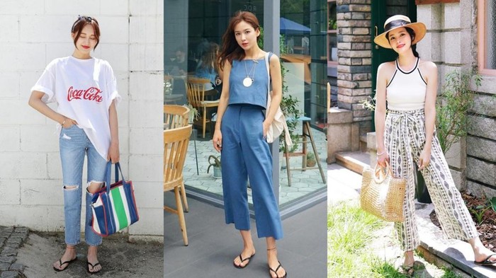 7 Inspirasi Pakai Sandal Jepit untuk OOTD Liburan, Praktis Namun Tetap Modis!