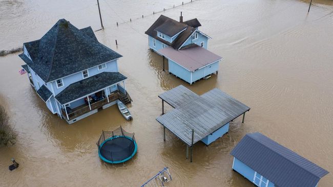 Washington Diterjang Banjir, Warga Diminta Segera Evakuasi