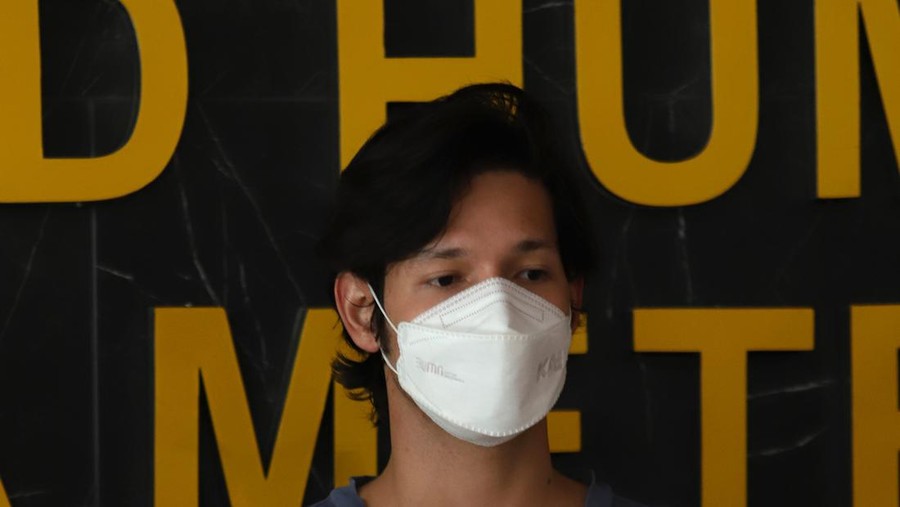 Naufal Samudra saat dirilis pihak kepolisian.