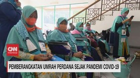 VIDEO: Pemberangkatan Umrah Perdana Sejak Pandemi