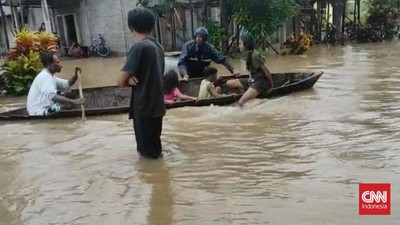 Hujan Deras, Tiga Desa di Pulau Morotai Terendam Banjir
