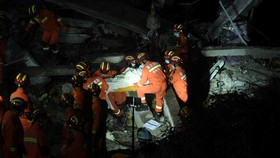 Ledakan Gas Hancurkan Gedung di China, 16 Orang Tewas