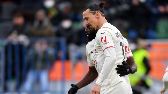 AC Milan sukses mengalahkan Venezia 3-0 dalam lanjutan pekan ke-21 Serie A Liga Italia di Stadion Pier Luigi Penzo, Minggu (9/1).