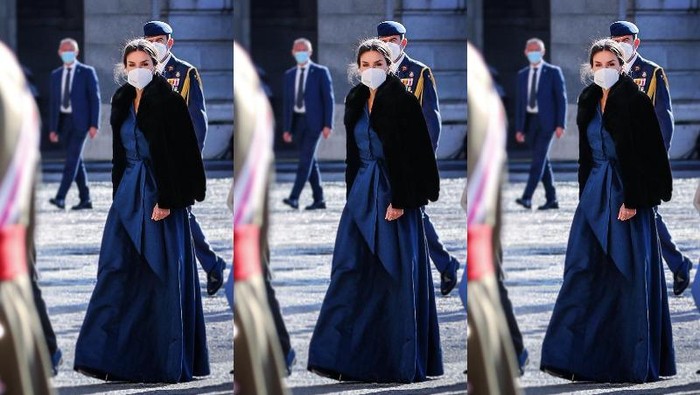 Awali Tahun 2022 dengan Tampil Modis, Ratu Letizia Kenakan Gaun Biru di Acara Kenegaraan Awali Tahun 2022 dengan Tampil Modis, Ratu Letizia Kenakan Gaun Biru di Acara Kenegaraan