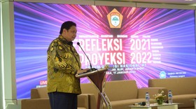 Jaga Pemulihan Ekonomi di 2022, Airlangga Minta Sinergi Ditingkatkan