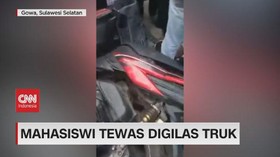VIDEO: Mahasiswi Tewas Digilas Truk, Mobil Terjun ke Sungai