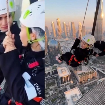 7 Potret Natasha Wilona & Verrell Main Ayunan di Dubai Gandengan Tangan