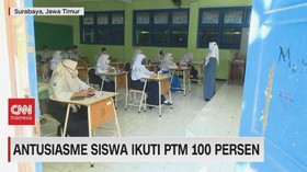 VIDEO: Antusiasme Siswa Ikuti PTM 100 Persen
