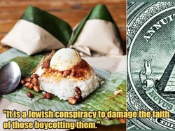 Ustaz Ini Sebut Nasi Lemak Bungkus Daun Pisang Mirip Simbol Illuminati