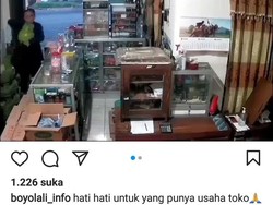 Viral! Maling Tabung Gas 3 Kg Terekam CCTV di Boyolali
