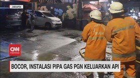 VIDEO: Bocor, Instalasi Pipa Gas PGN Keluarkan Api