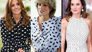 Intip Beda Gaya Putri Diana, Kate Middleton, dan Ratu Letizia saat Memakai Busana Polkadot! Siapa Lebih Modis?