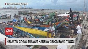 VIDEO: Nelayan Gagal Melaut Karena Gelombang Tinggi
