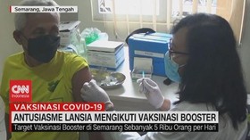VIDEO: Antusiasme Lansia Mengikuti Vaksinasi Booster