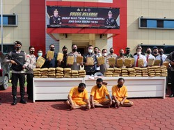 Polisi Musi Banyuasin Gagalkan Penyelundupan 1 Kuintal Ganja