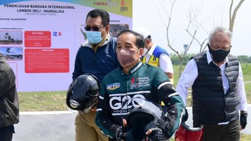 Presiden Jokowi tiba di Sirkuit Mandalika. (Dok: Biro Pers Sekretariat Presiden)