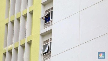 Suasana Wisma Atlet, Kemayoran, Kamis (13/1/2022) (CNBC Indonesia/Muhammad Sabki)