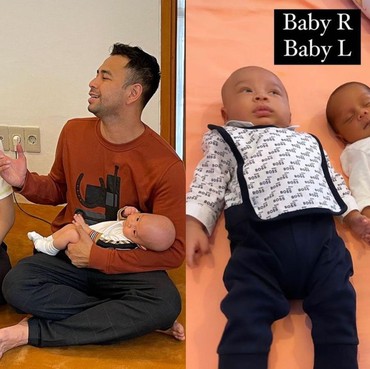 7 Momen Pertemuan Baby Rayyanza & Baby Leslar Dua Anak 'Sultan'