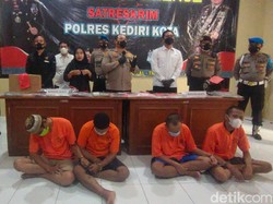 Komplotan Pecah Kaca Mobil di Kota Kediri Ditangkap, 1 Pelaku Ditembak