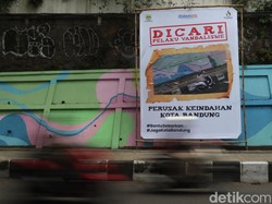 Polisi Buru Pelaku Vandalisme di Bandung