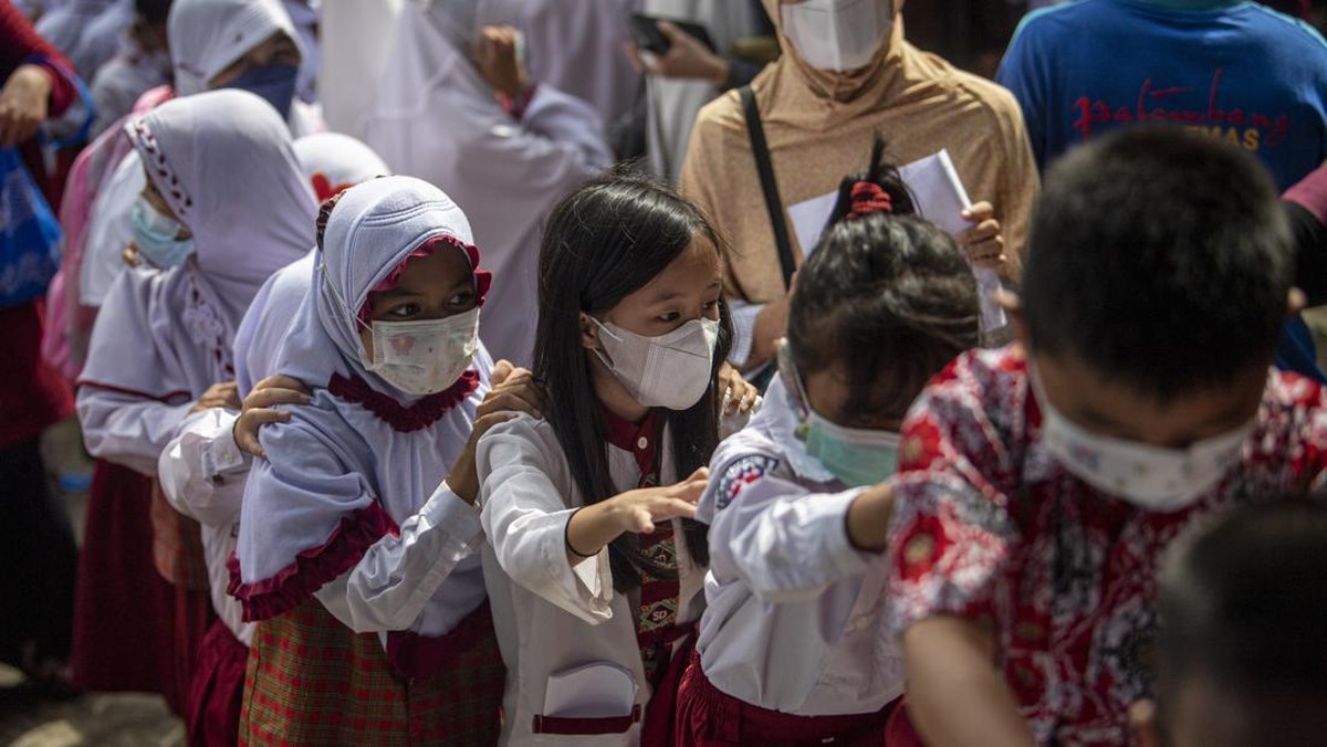 FOTO: Percepatan Vaksinasi Anak di Palembang