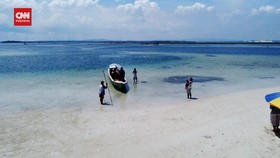 VIDEO: Mengunjungi Pulau Segajah, Pulau Yang Muncul Saat Air Surut