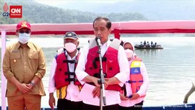 VIDEO: Jokowi Resmikan Bendungan Bendungan Bintang Bano Senilai 1,44 T