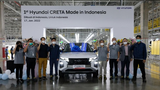Pabrik Hyundai berlokasi di Deltamas, Cikarang, Jawa Barat. Inden Creta sejak awal diluncurkan hingga akhir Desember 2022 mencapai 1.200 unit.