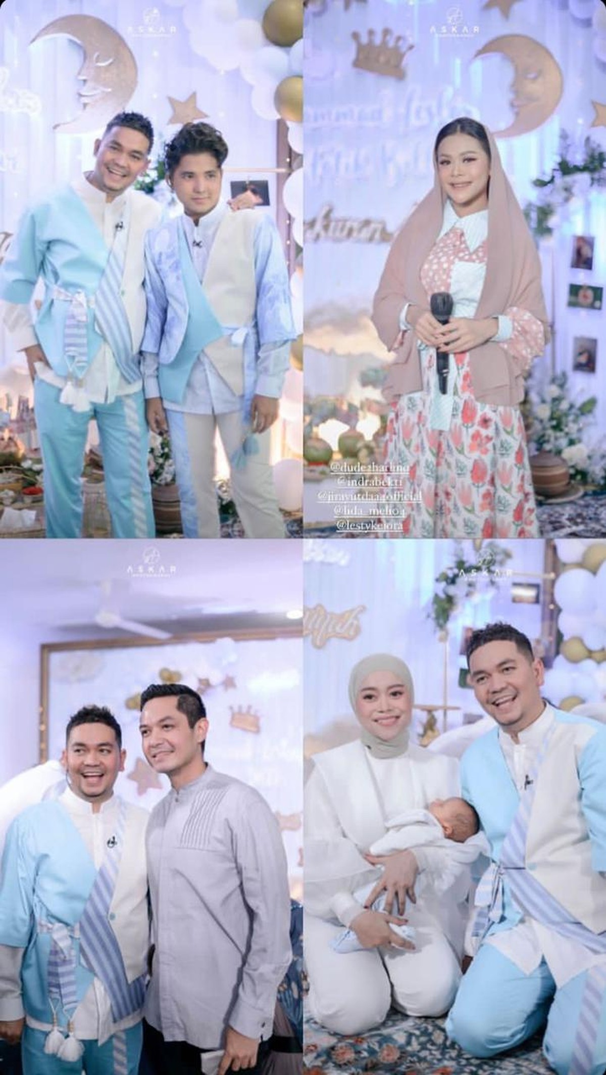 Lesti Kejora dan Rizky Billar baru saja menggelar acara tasyakuran sekaligus akikah putra pertama mereka baby Leslar&period; Yuk intip&excl;