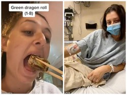 Kalap Makan Sushi karena Ogah Rugi, Wanita Ini Berakhir Masuk RS