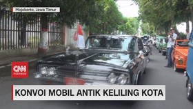 VIDEO: Konvoi Mobil Antik Keliling Kota