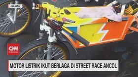 VIDEO: Motor Listrik Ikut Berlaga di Street Race Ancol