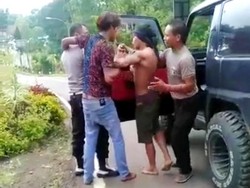 Viral Pria Bertato di Banyuwangi Tantang Duel Polisi