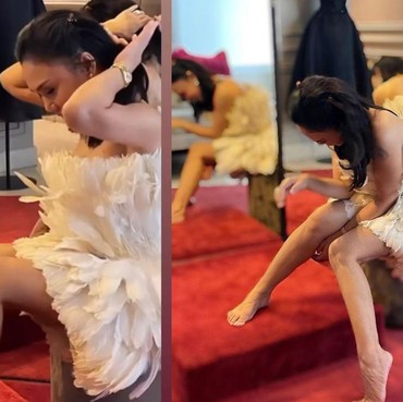 6 Penampilan Yuni Shara Pakai Gaun Mini dari Bulu Angsa Jadi Sorotan