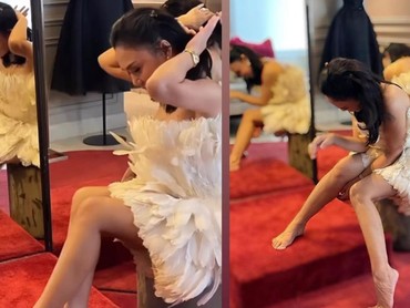 6 Penampilan Yuni Shara Pakai Gaun Mini dari Bulu Angsa Jadi Sorotan