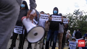 FOTO: Unjuk Rasa Pengungsi Afghanistan